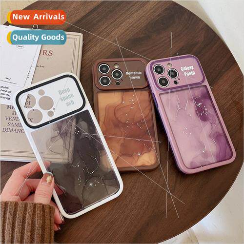 Simple halo marble 适用 Apple 13 phone case 14ProMax womens