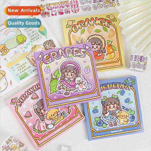 Soft Berry Sauce Fruit Shop Series Naked Square Notebook Car