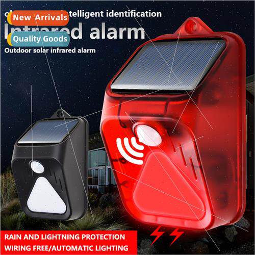 New Solar Alarm ght Human Sensor Remote Control Alarm Repel