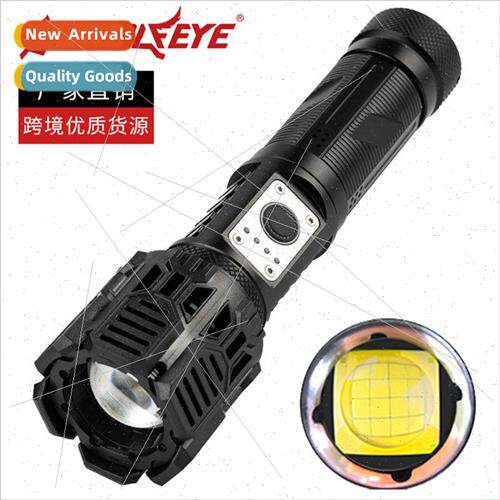 New five mode telescopic zoom P160 bright flashlight LED out