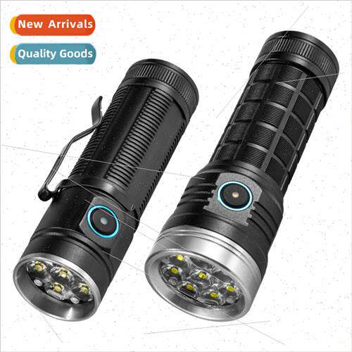 New multifunctional 8LED strong light flashlight outdoor lig