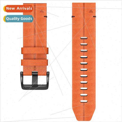 适用 Garmin Garmin Strap Fenix7X head layer cowhide leather