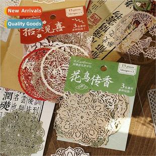 material flower package Candle West Openwork Cutting window