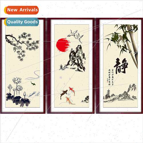 XH9260 Chinese calligraphy brush painting wall stickers livi