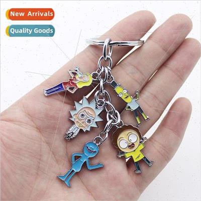 Cartoon animation around Rick and Morty characters doll 5 pe