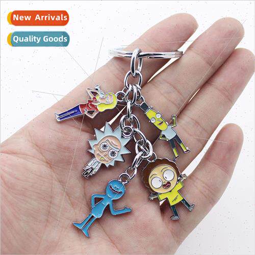Cartoon animation around Rick and Morty characters doll 5 pe
