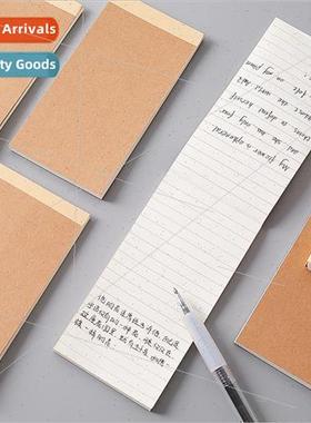 4 cowhide color horizontal line note book tearable -adhesive