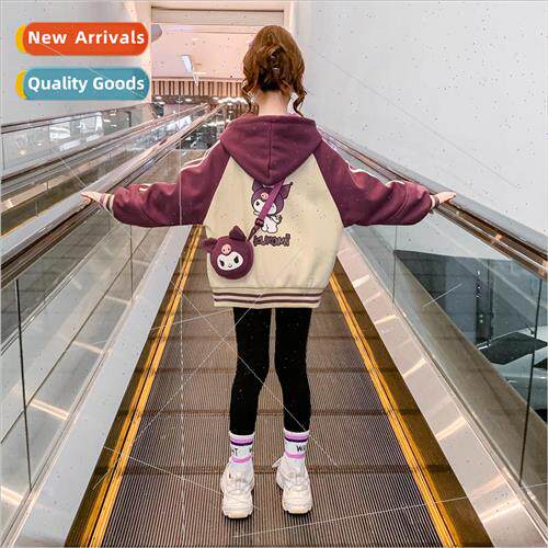 Girls jacket spring and autumn 2023 new childrens fashionabl