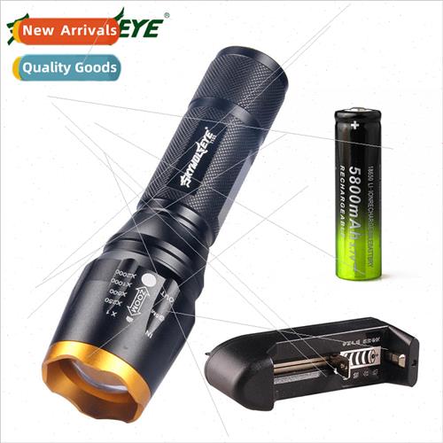 Handling Telescopic Zoom T6 Strong Flashlight LED Outdoor gh