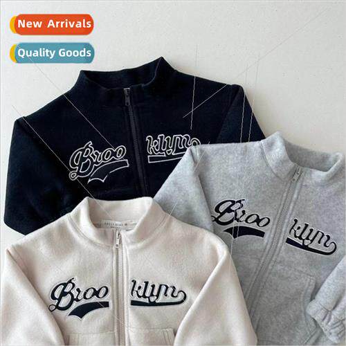 23 Korean  of childrens winter collar zipper fleece jacket