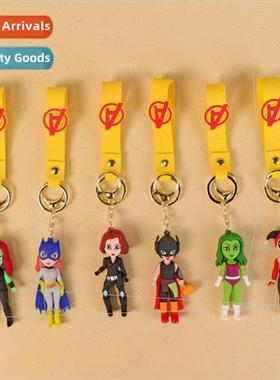 Anime female superhero doll keychain small pendant couple ba