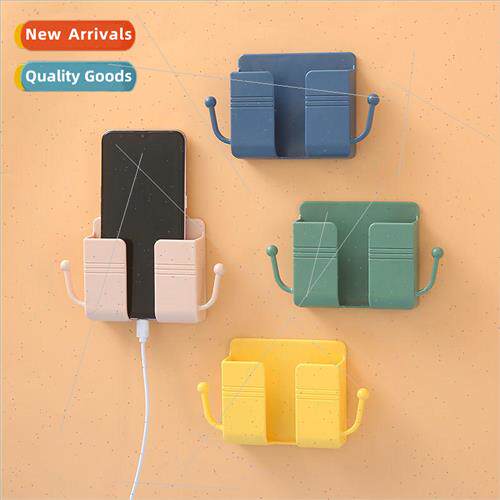 Cell Phone Shelf Storage Box No-Punch Wall Mount Remote Cont