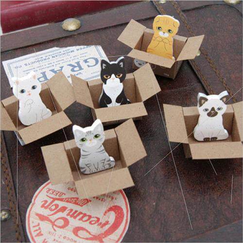 Korean Carton Cute Carton Cat Tiny Notebook Sticky Notes | S