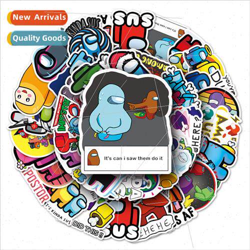 50 Cartoon Among Us Game Doodle Handbook ggage Tablet Motorc