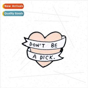 Dick Personalized dont Alphabet Brooch Oil Jewelry Drip