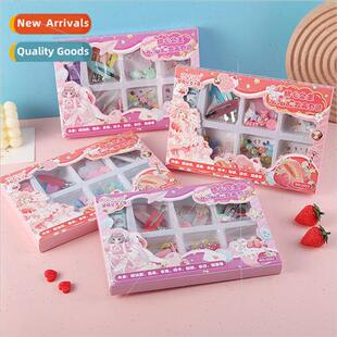Sweetheart Princess Cream Gum Goo Card Hair Clip Set Childre