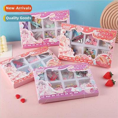 Sweetheart Princess Cream Gum Goo Card Hair Clip Set Childre