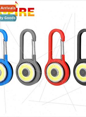Mini COB flashlight hiking buckle light led keychain flashli