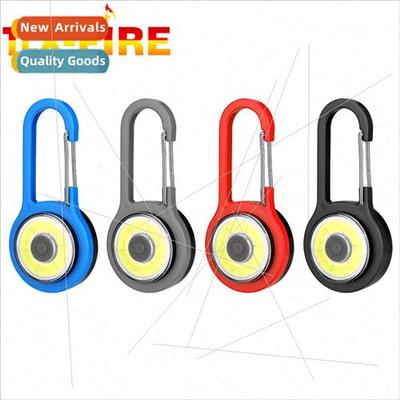 Mini COB flashlight hiking buckle light led keychain flashli