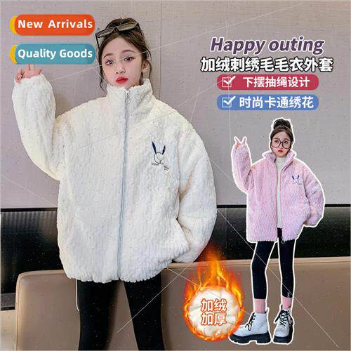 Girls big boy wool sweater fall and winter 2023 new children