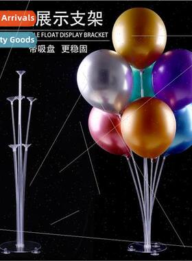 Transparent suction cup model balloon table floating stand b