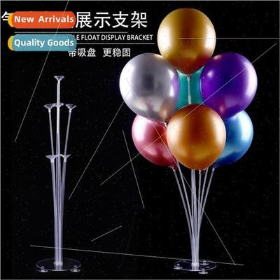 Transparent suction cup model balloon table floating stand b