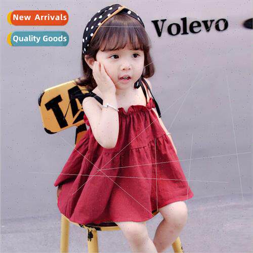 Summer baby girl baby sling short skirt Korean  of the girls