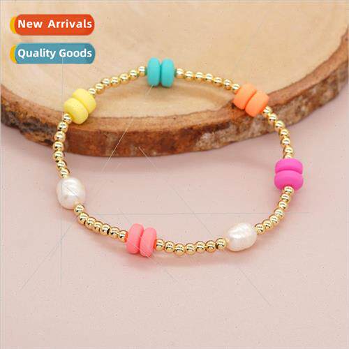 Dopamine Ethnic Style Copper Beads Colorful Soft Ceramic Aba