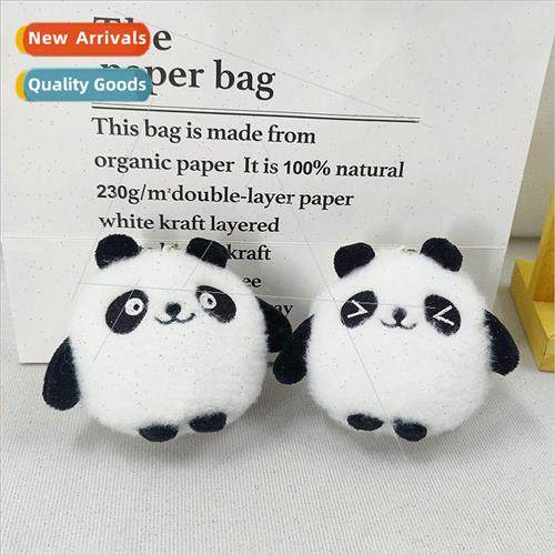 Cute panda plush toys creative doll keychain backpack pendan