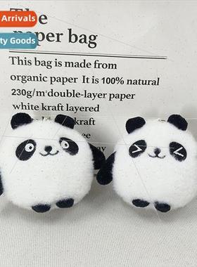 Cute panda plush toys creative doll keychain backpack pendan