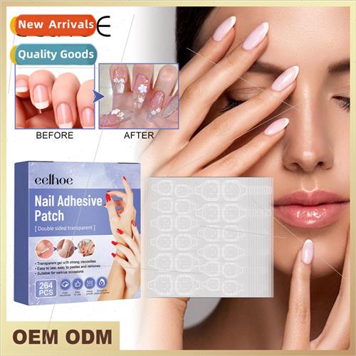 Double-sided self-adhesive nail adhesive removable -staining