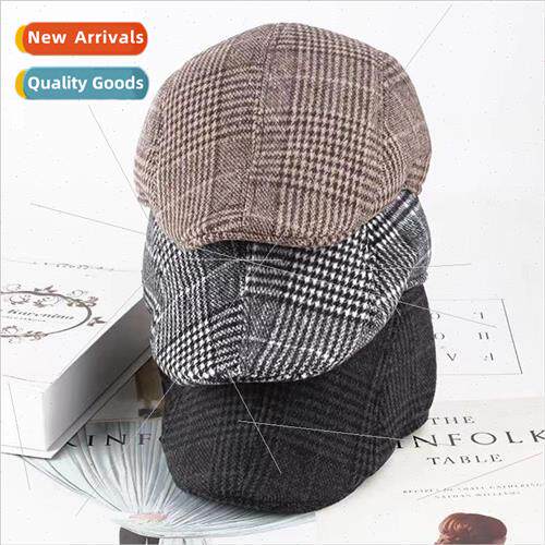 Middle-aged and elderly mens British retro duck tongue cap f