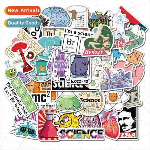 50 science lab series stickers stationery desk books persona