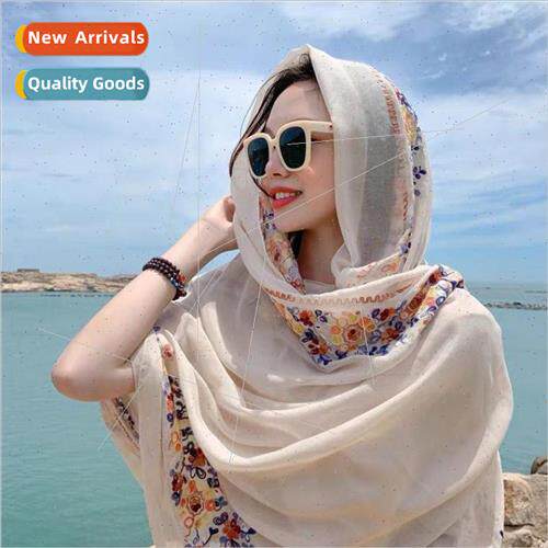 Spring and summer embroidery ethnic  scarf Great Northwest C