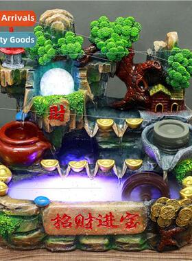 Indoor home creative entrance desktop water fountain humidif