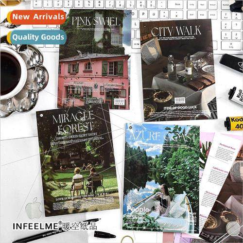 fe Weekly self-adhesive sticker book Korean retro magazine