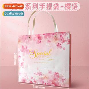 Tote Birthday Exquisite Bags Shopping Horizontal Paper