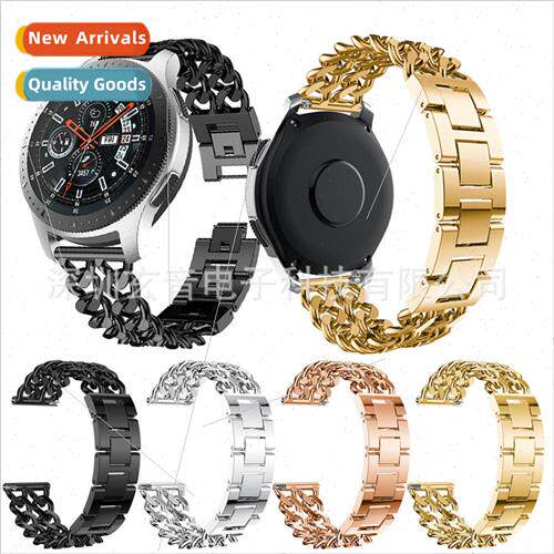 适用 samsung watch 46m alloy double row cowboy chain watch b