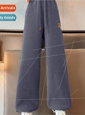 Girls sports pants fall and winter  2023 new childrens infla