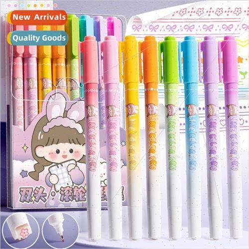 Flower Outline Curve Pen Handbook Pattern Color Marker Flowe