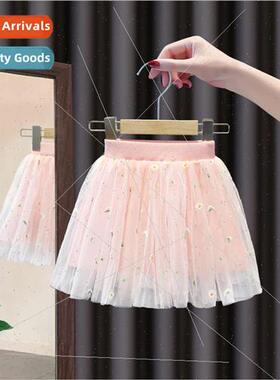 Per适用mance skirt girls bustle skirt short skirt fluffy ski