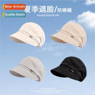 duck leisu 2023 summer hat tongue small face show female Hat