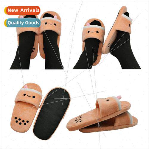 2021 New Sushi Salmon Slippers Milk Tea Slippers Home Plush