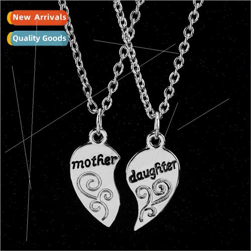 Creative Patchwork Heart Pendant mother daughter mother daug