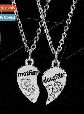 Creative Patchwork Heart Pendant mother daughter mother daug