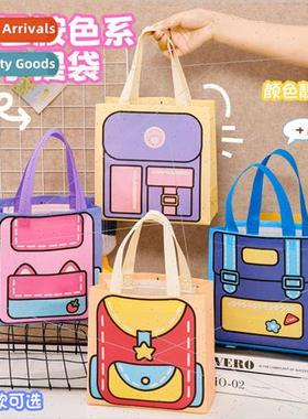 dopamine color tote bag Childrens cute high value storage ba