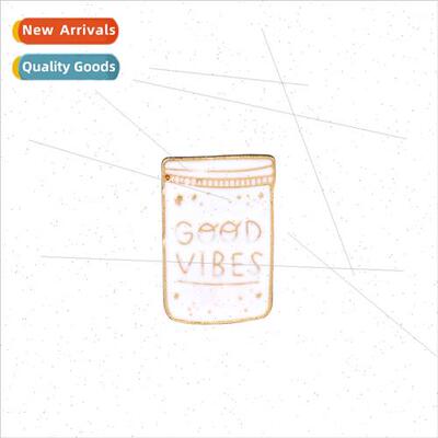 2019 New GOOD VIBES Star Drip Oil Brooch Denim Jacket Lapel