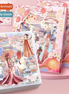 Stickers PET ancient  high value handbook stickers free cutt