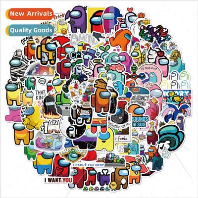 100 game hot  Among Us graffiti stickers cell phone skateboa
