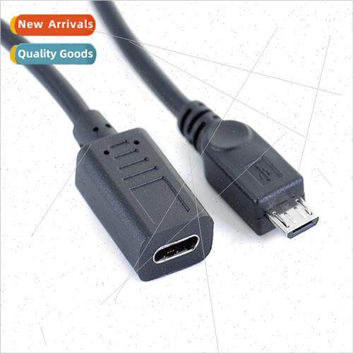 Type-c female to micro male data charging adapter cable cell